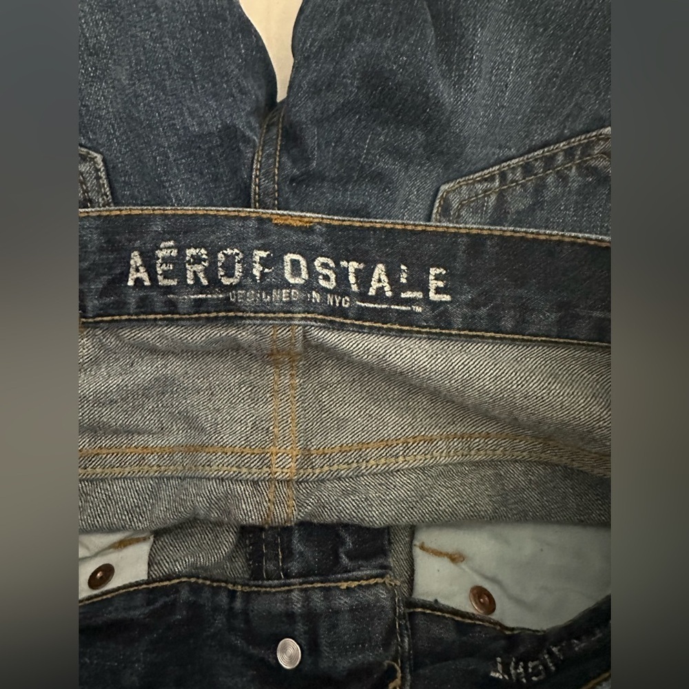 Aeropostale Boys Jeans 27x28 – Dark Wash Straight Fit Denim - Picture 2 of 5